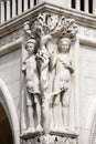 Detail of the Doge Palace - Venice Italy Royalty Free Stock Photo