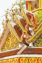 Detail of Doi Sthep temple roof chiang mai