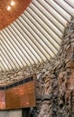 Detail of the dome of the church in the rock in Helsinki - 4 Royalty Free Stock Photo