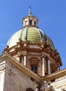 Dome of the church of S. Giuseppe dei Teatini to Palermo in Sicily, Italy.