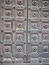 Detail of the Door of the Cathedral of Parma, Italy Royalty Free Stock Photo