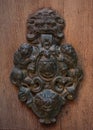 Detail of a door ornament on the streets of Venice, Italy Royalty Free Stock Photo