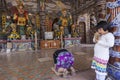 Detail of Dragon pagoda in Vietnam