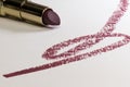 Detail drawing with a lipstick
