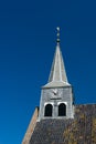 Dutch church tower with clock Royalty Free Stock Photo