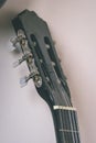 Detail of electric guitar - vintage retro look Royalty Free Stock Photo