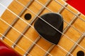 Detail of an electric guitar Royalty Free Stock Photo