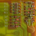 Detail of an electronic board