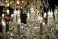 Detail of the elegant chandeliers Royalty Free Stock Photo