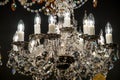 Detail of the elegant chandeliers Royalty Free Stock Photo