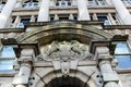 Detail of the entrance of the Royal Academic Institution, Belfast, Northern Ireland,United Kingdom