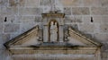 Detail of entrance to church at Our Lady of the Rocks, Kotor Bay, Montenegro Royalty Free Stock Photo