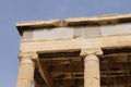 Detail from the Erechteion, Acropolis, Athens, Greece. A column Royalty Free Stock Photo