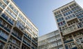 Detail of Erno Goldfinger tower block, London Royalty Free Stock Photo