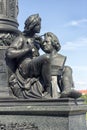 Detail of Ernst Rietschel Statue in Dresden - Germany Royalty Free Stock Photo