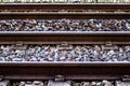 Detail of an european train track