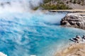 Detail of Excelsior Geyser Crater, Yellowstone National Park, Wyoming Royalty Free Stock Photo