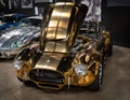 Detail of the exclusive AC Shelby Cobra 427 SC in gold color