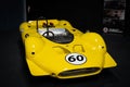 Detail of exclusive yellow 1967 Shelby T-10 King Cobra CAN AM racing car