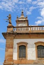 Detail of the external ceiling of the Inconfidencia Museum in Ouro Preto, Minas Gerais