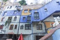 Building Hundertwasserhaus in Austria, Vienna