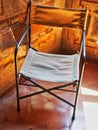 Fabric Seated Chair in Historic Rome Building, Italy Royalty Free Stock Photo