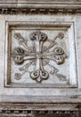Detail of the facade of the Basilica of the Holy Cross, Florence