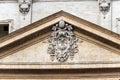 Basilica of Saint Peter - Coat of arms of the Vatican city Royalty Free Stock Photo