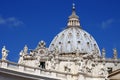 Detail of the facade of the Basilica of Saint Peter, in Vatican