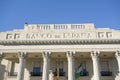 Detail facade building neo classic style banco de espaÃÂ±a,histo