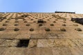 Facade of Casa de las Conchas in Salamanca, Spain, covered in scalloped shells, Community of Castile and LeÃÂ³n, Spain. Declared a