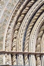 Detail of the facade of the cathedral of Orvieto, Umbria, Italy. Royalty Free Stock Photo