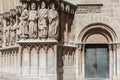 Detail facade cathedral of Tarragona,Spain.