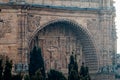 Detail of the facade of the The Monastery of San Esteban in Salamanca Royalty Free Stock Photo