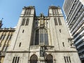 Detail of the facade of the Monastery of St. Benedict and Church of Our Lady of Assumption, in Sao Bento Square, downtown Sao Paul Royalty Free Stock Photo