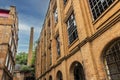 Detail of facade of old Sugar Mill. Royalty Free Stock Photo