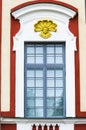 Detail of the facade of the palace building