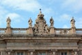 Detail of the facade of Royal Palace of Madrid