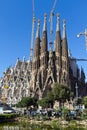 Detail facade Sagrada Familia Barcelona Spain Royalty Free Stock Photo