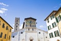 Detail of the facade of San Lorenzo church Italy-Tuscany-Lucca Royalty Free Stock Photo