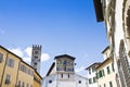 Detail of the facade of San Lorenzo church Italy-Tuscany-Lucca Royalty Free Stock Photo