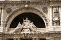 detail of the facade of the Supreme Court of Cassazione in the city of Rome, Italy