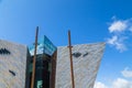 Detail of the facade of Titanic Belfast Royalty Free Stock Photo