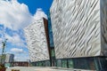 Detail of the facade of Titanic Belfast