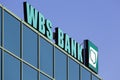 Detail of the facade of the WBS Bank
