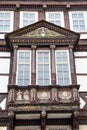 Facade of Tilly house, a half timbered house in HÃÂ¶xter