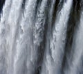 Detail of falling water Victoria Falls. Close-up. Mosi-oa-Tunya National park. and World Heritage Site. Zambiya. Zimbabwe. Royalty Free Stock Photo