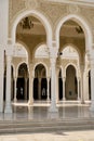 Detail of the famous beautiful Zabeel Grand Mosque in Dubai on a sunny day Royalty Free Stock Photo