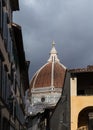 Detail of the famous cupola of the cathedral in Florence, Italy Royalty Free Stock Photo