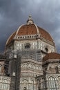 Detail of the famous cupola of the cathedral in Florence, Italy Royalty Free Stock Photo